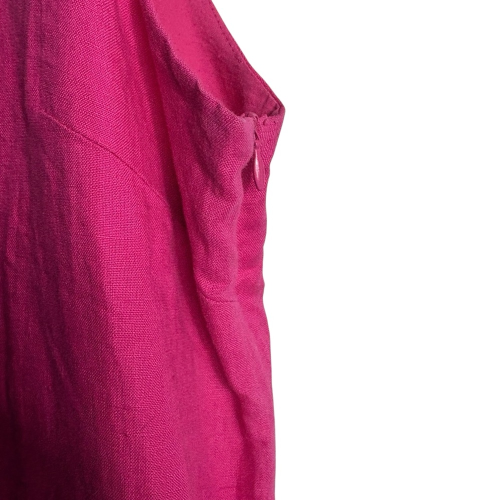 HATLEY Portia Linen Embroidered Sanibel Shells Shift Dress in Pink Size XL/XG - Picture 6 of 9